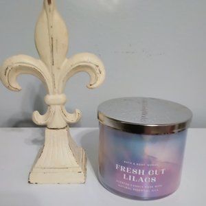 Bath and body works 3wick candle of Fresh Cut Lilacs